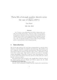 Theta lifts of strongly positive discrete series: the case of (˜ Sp(n),O(V ))