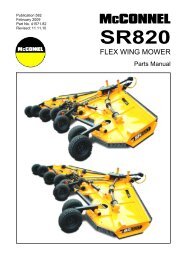 SR820 Flex Wing Mower - Parts Manual - McConnel