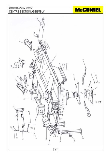 SR820 Flex Wing Mower - Parts Manual - McConnel