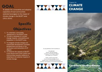Climate Change - UP Baguio