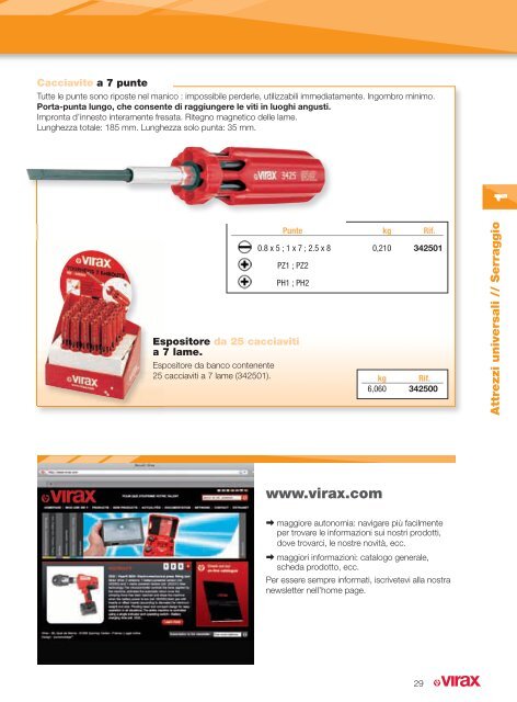 Catalogo VIRAX on-line