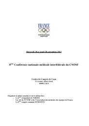 prévision 3 ODJ 2011Caen - Société Française de Médecine du Sport