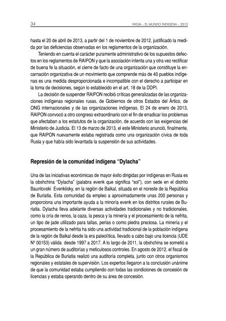 El Mundo IndÃ­gena 2013.pdf - Fondo Indigena