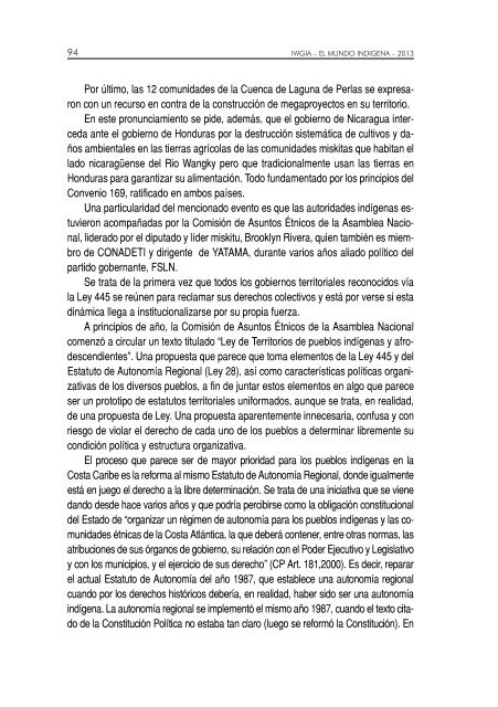 El Mundo IndÃ­gena 2013.pdf - Fondo Indigena