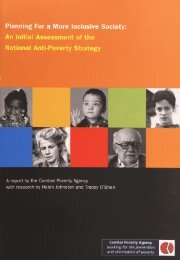 Planning for a More Inclusive Society - Combat Poverty Agency