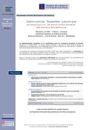 certification. transport. logistique - ILE-DE-FRANCE INTERNATIONAL