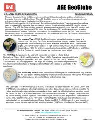 AGE GeoGlobe Fact Sheet - Army Geospatial Center - U.S. Army