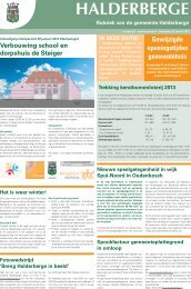 Publicaties Halderbergse Bode, 23 januari 2013 - Gemeente ...