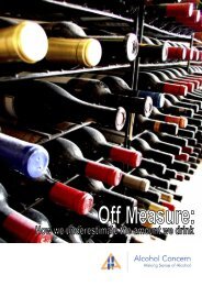 Off Measure: How we underestimate the amount ... - Alcohol Concern