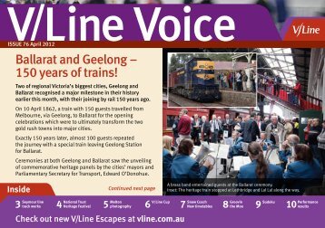 Ballarat and Geelong â 150 years of trains! - V/Line