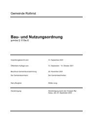 Bau- und Nutzungsordnung - Gemeinde Rothrist