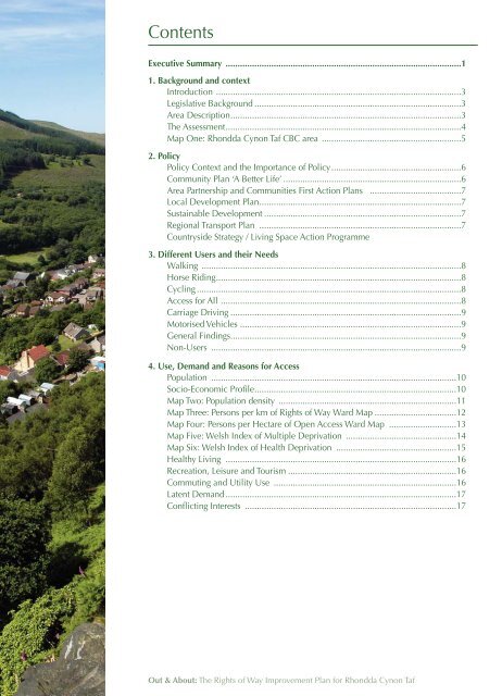 The Rights of Way Improvement Plan for RCT - Rhondda Cynon Taf