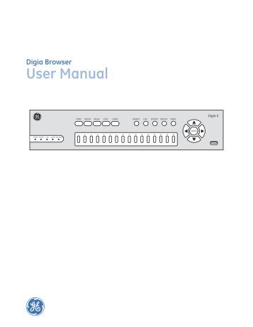 Digia II User Manual - UTCFS Global Security Products