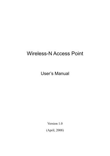 Wireless-N Access Point - Freenet Antennas