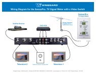 Wiring Diagram for the SensarProÂ® TV Signal Meter with ... - Winegard