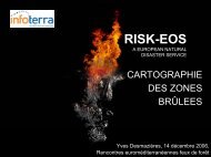 RISK-EOS Delivering geoinformation services for floods and fires