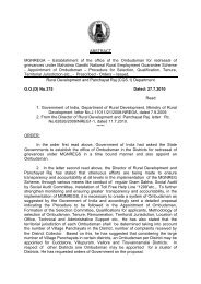 ABSTRACT MGNREGA â Establishment of the office of ... - Tnrd.gov.in