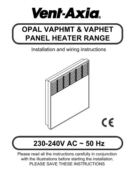 Fu0026amp;W Instructions - Vent-Axia