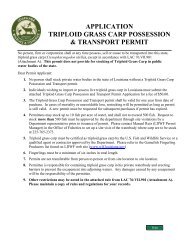 Triploid Grass Carp Possession and Transport Permit App