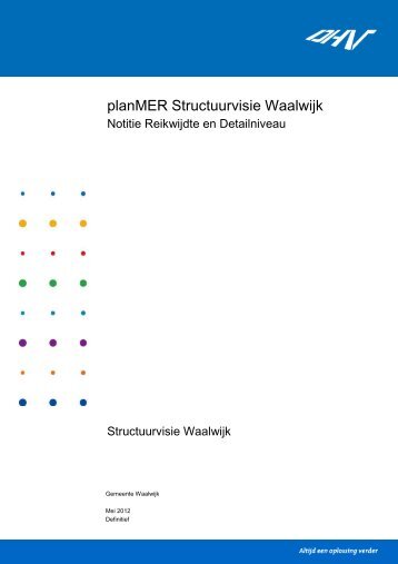 Notitie Reikwijdte en Detailniveau - Gemeente Waalwijk