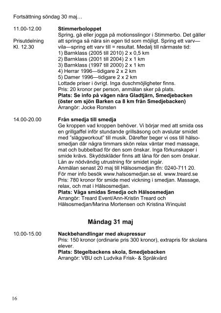 Program Helhet 21 - Smedjebackens kommun