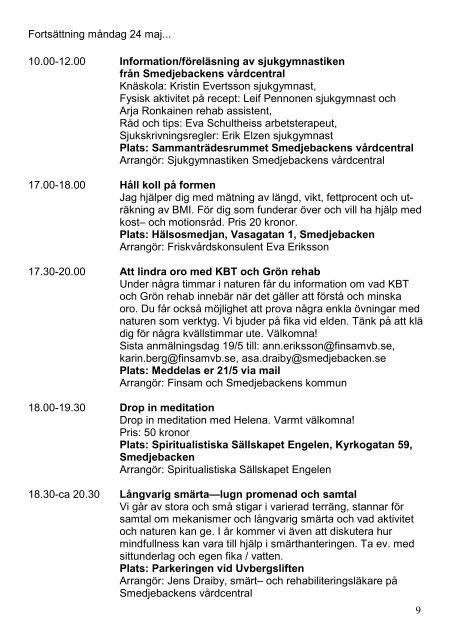 Program Helhet 21 - Smedjebackens kommun