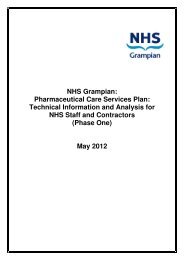 NHS Grampian: Pharmaceutical Care Services Plan ... - HI-Net