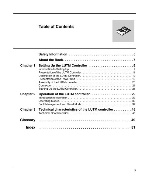 TeSys U LUTM Controller User Manual 03/2008 - Schneider Electric