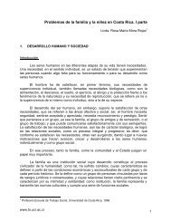 Problemas de la familia y la niÃ±ez en Costa Rica. I parte