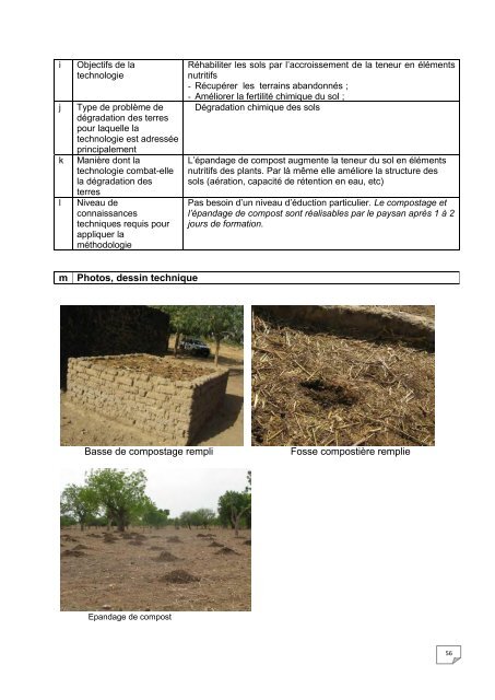 Capitalisation des acquis des projets financÃ©s par l'Union ... - CILSS