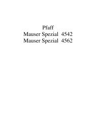 Parts book for Mauser Spezial 4542 4562