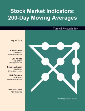 200-Day Moving Averages - Dr. Ed Yardeni's Economics Network