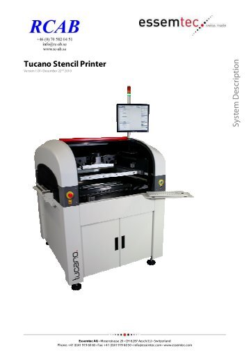 Tucano Stencil Printer