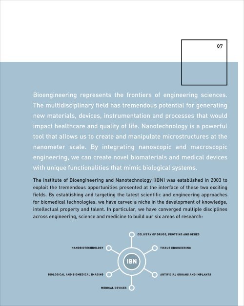 IBN - Institute of Bioengineering and Nanotechnology - A*Star