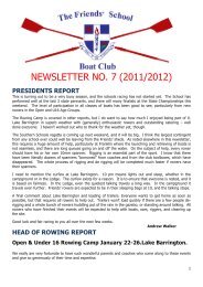 NEWSLETTER NO. 7 (2011/2012) - The Friends' School