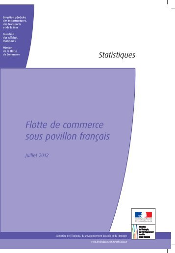 Flotte de commerce sous pavillon français au 1er - Ministère du ...