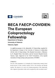 BECA FAECP-COVIDIEN: The European Coloproctology Fellowship