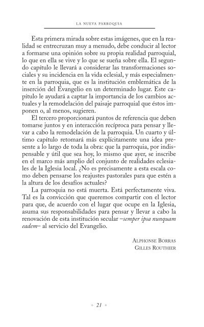 la nueva parroquia - Editorial Sal Terrae