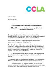 CCLA's new ethical investment fund attracts Â£63m (.pdf)
