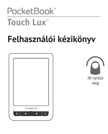 FelhasznÃ¡lÃ³i kÃ©zikÃ¶nyv Touch Lux - PocketBook