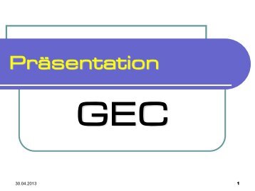 PrÃ¤sentation - Gerster-gec.com