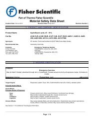 MSDS - Fisher Scientific