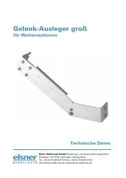 Datenblatt Gelenk-Ausleger groÃ - Markisen-kauf.de