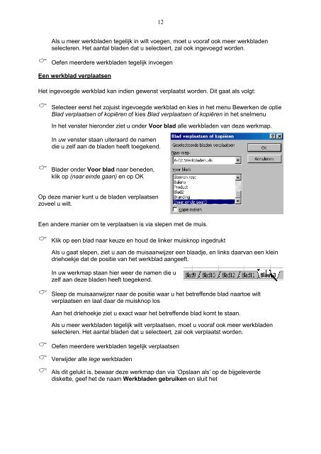 Cursusboek Excel (pdf, 721Kb)