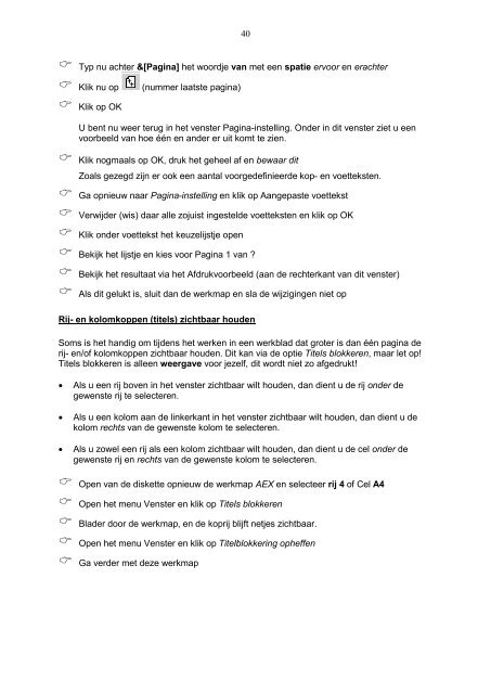 Cursusboek Excel (pdf, 721Kb)