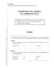 Identification des attributs du complÃ©ment direct - ccdmd