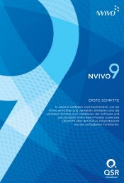 NVivo 9 Getting Started Guide - German - QSR International