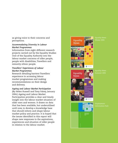 Annual Report 2004.pdf - Equality Authority