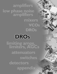DRO Databook - Spectrum Microwave by API Technologies