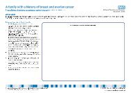 Practising drawing a genetic family history: Breast and ovarian cancer